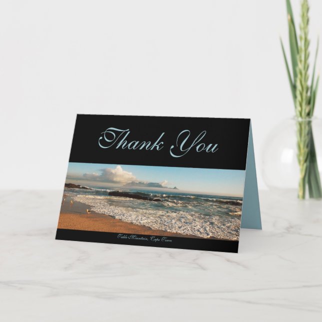 De Agradecimento Cartão da montanha da mesa - personalize-o! (Frente)