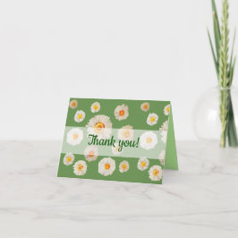 De Agradecimento Cartão Daisies