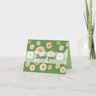 De Agradecimento Cartão Daisies