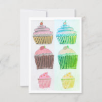 Cartão do cupcake