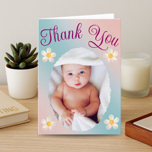 De Agradecimento Cartão Doula Personalizado com Foto Bebê   Aprecia
