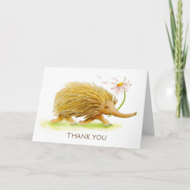 De Agradecimento Cartão echidna whimsy para animais