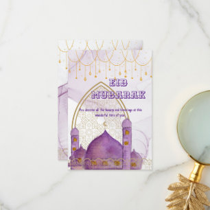 De Agradecimento Cartão Eid Mubarak Colorido