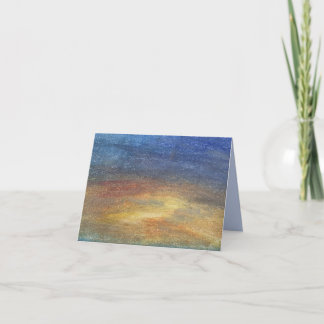 De Agradecimento Cartão em Branco Abstrato do Céu Tranquilo Desenha