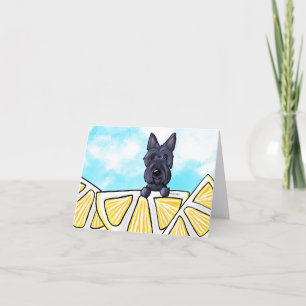 De Agradecimento Cartão Escocês Terrier Life Lemons
