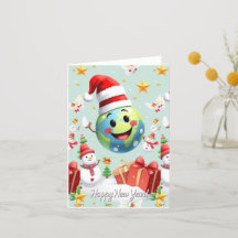 cartão 'Feliz ano novo'