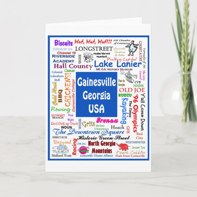 De Agradecimento Cartão Gainesville (Frente)