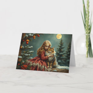 De Agradecimento Cartão Gato Festivo