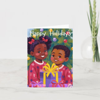De Agradecimento Cartão Holiday Cuties por Alicia McDaniel Fine Art