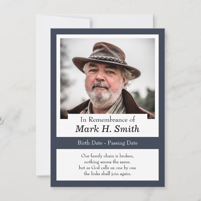 De Agradecimento Cartão Memorial (Frente)