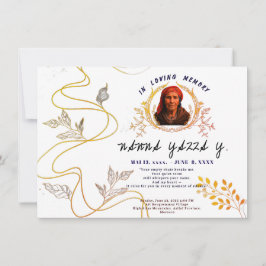 De Agradecimento Cartão Memorial da Avó Elegante - Foto Personaliza