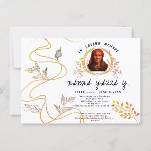 De Agradecimento Cartão Memorial da Avó Elegante - Foto Personaliza