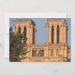 De Agradecimento Cartão Notre Dame Paris (vazio)