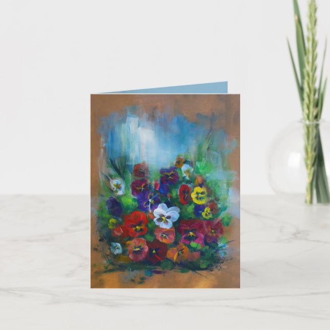 De Agradecimento Cartão Pansy (Frente)