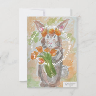 De Agradecimento Cartão para drenagem do Alivio Wildfire da Califór