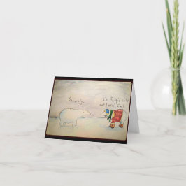 De Agradecimento Cartão para urso polar