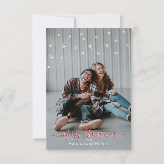 De Agradecimento Cartão Personalizado Feliz Natal  (Frente)