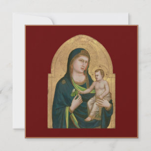 DE AGRADECIMENTO CARTÃO PLANO: MADONNA & CRIANÇA : GIOTTO : 1337