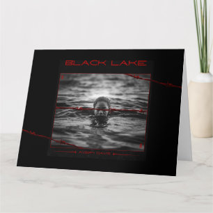 De Agradecimento Cartão Promocional Edgy Red Barbed Wire Dark Grung