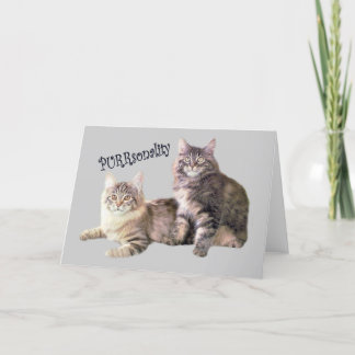 De Agradecimento Cartão PURRsonality