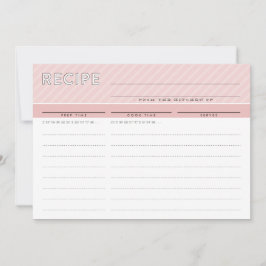 De Agradecimento CARTÃO RECIPE MODERNO organizador fofo cor-de-rosa
