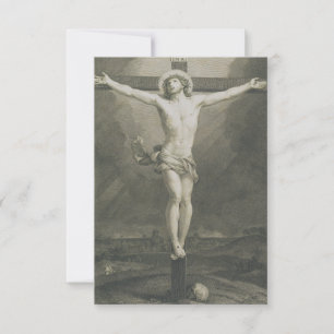 De Agradecimento Cartão Sagrado da Crucificação Monomático