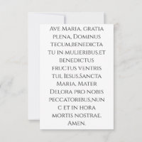 Cartão Sagrado da Virgem Maria Ortodoxa | Ave Mari
