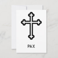 Cartão Sagrado Minimalista Cross Pax