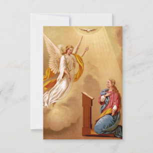 De Agradecimento Cartão Santo Anunciação à Bem-Aventurada Virgem Ma