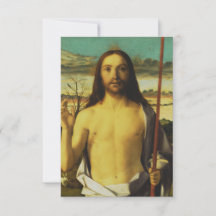 Cartão Santo Cristo Abençoando por Giovanni Bellin
