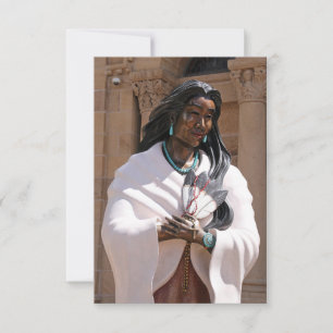 De Agradecimento Cartão Santo Kateri Tekakwitha