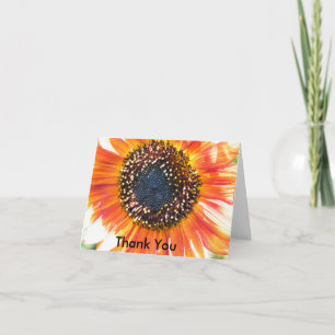 De Agradecimento Cartão Sunflower "Obrigado"