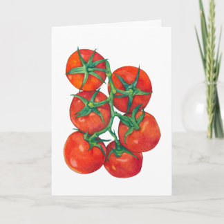 De Agradecimento Cartão Tomates Vermelho