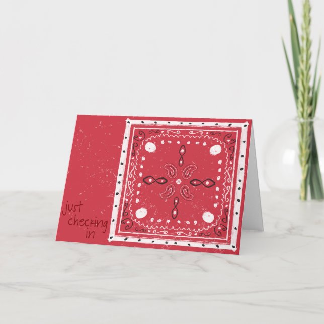 De Agradecimento Cartão tradicional Bandana (Frente)