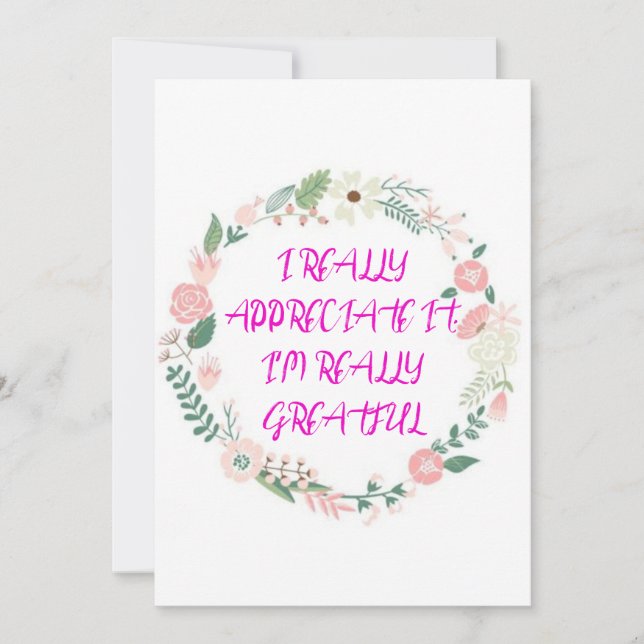 De Agradecimento Cartão Trand Thanku (Frente)