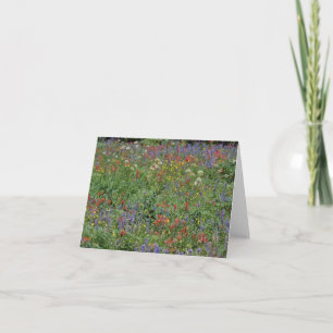 De Agradecimento Cartão vazio - Wildflowers