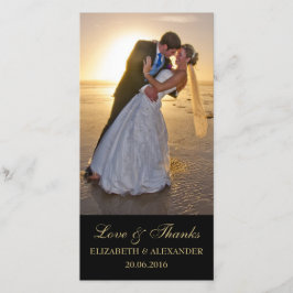 De Agradecimento Casamento Elegante Obrigado Cartão com fotos