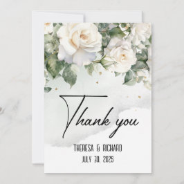 De Agradecimento Chantilly Lace Rosa Casamento Obrigado Cartão Simp