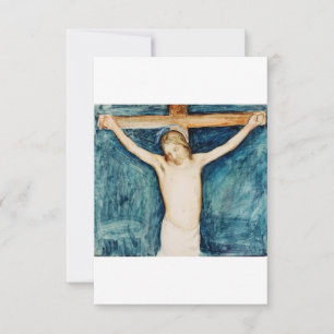 De Agradecimento Crucificação Sagrada do Nosso Senhor Cartão Santo