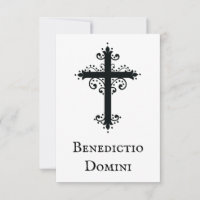 Cruz Ornamental da Fé Cartão Santo | Pai Nosso