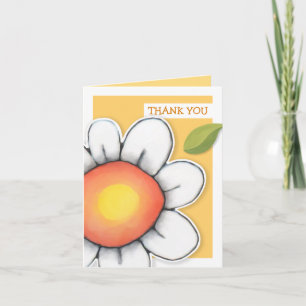De Agradecimento Daisy Joy yellow Obrigado Cartão Nota
