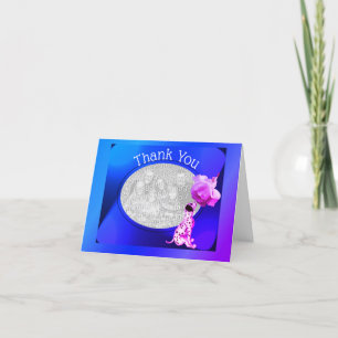 De Agradecimento Dalmaciana Puppy E Rosa Obrigado Cartão com fotos