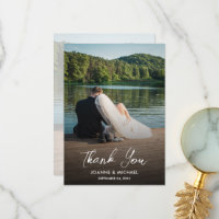 Design da sua própria fotografia Obrigado Cartão d
