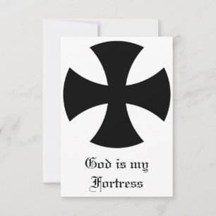 De Agradecimento Deus é Minha Fortaleza Cruz Cartão Santo Pater N