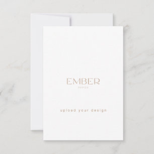 De Agradecimento Ember Papier 3.5x5 Cartão personalizado Carregue s
