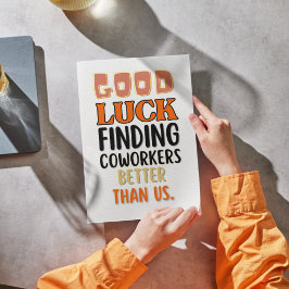 De Agradecimento Engraçado deixar um cartão para homens mulheres, h