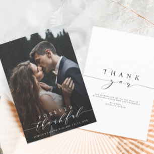 De Agradecimento Feliz Casamento, Obrigado Cartão com fotos