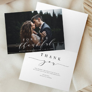 De Agradecimento Feliz Casamento, Obrigado Cartão com fotos