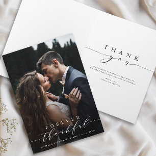 De Agradecimento Feliz Casamento, Obrigado Cartão com fotos