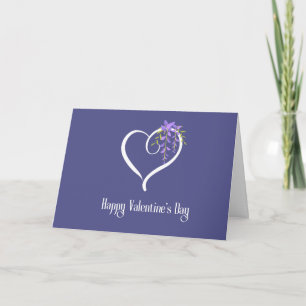De Agradecimento Feliz Dia dos Namorados Cartão Personalizar Roxo &